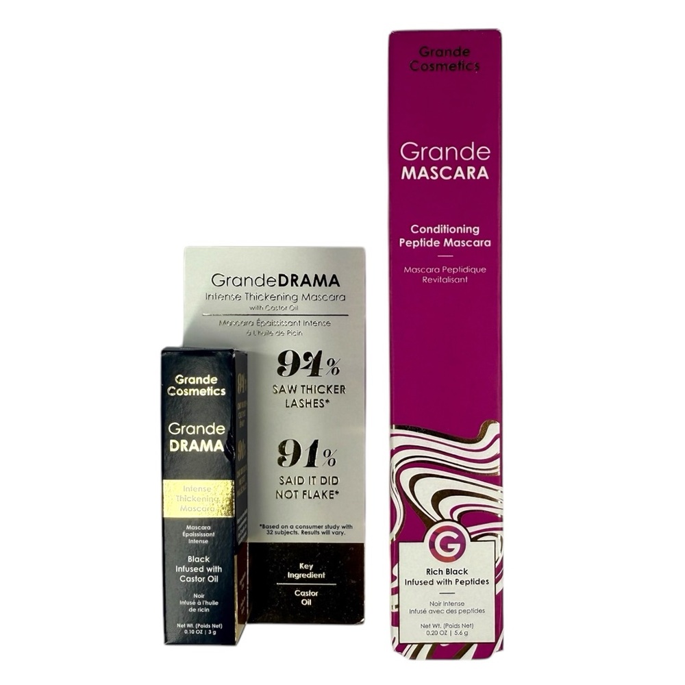GrandeCosmetics GrandeMASCARA Conditioning & GrandeDRAMA Thickening Mascara Set